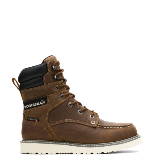 Wolverine W251055 - Men's - 8" Trade Wedge Waterproof EH Steel Toe - Sudan Brown