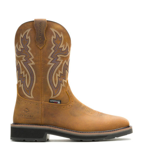 Wolverine W251070 - Men's - Rancher Wellington EH Square Steel Toe - Cashew