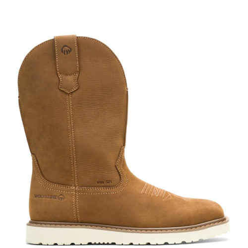 Wolverine W251082 - Men's - 10" Bronc Wedge  Wellington Steel Toe - Birch