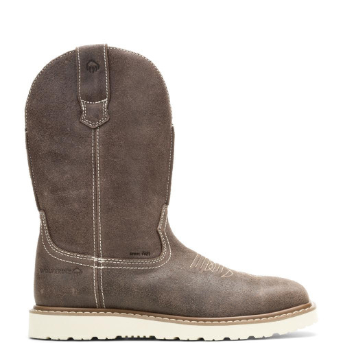 Wolverine W251084 - Men's - 10" Bronc Wedge Wellington Steel Toe - Iron